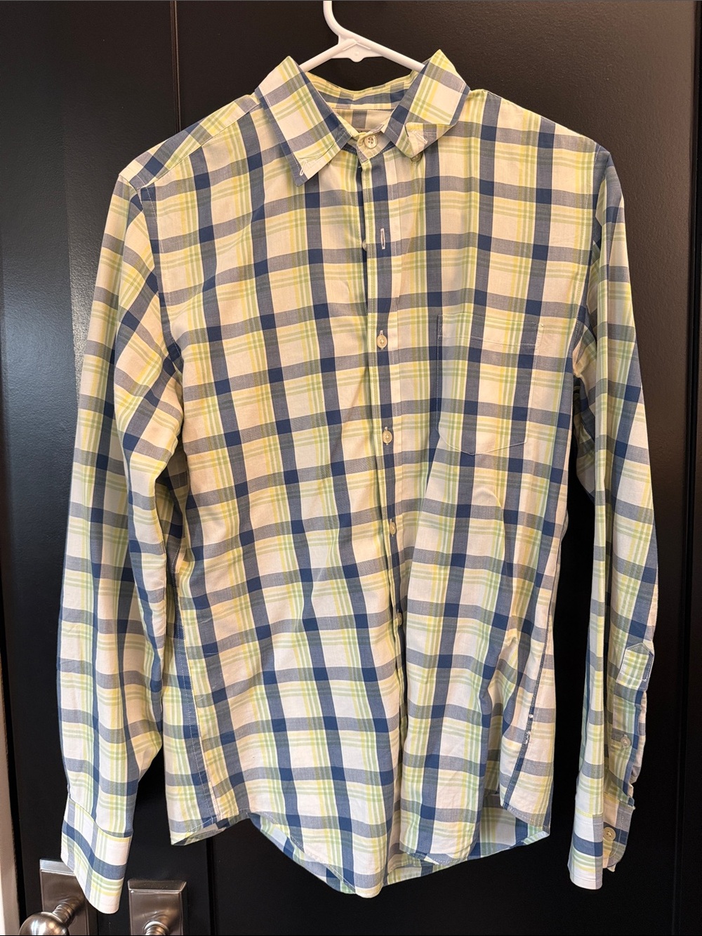 J. Crew Men's Plaid Button-Down Shirt in Blue, Green, White